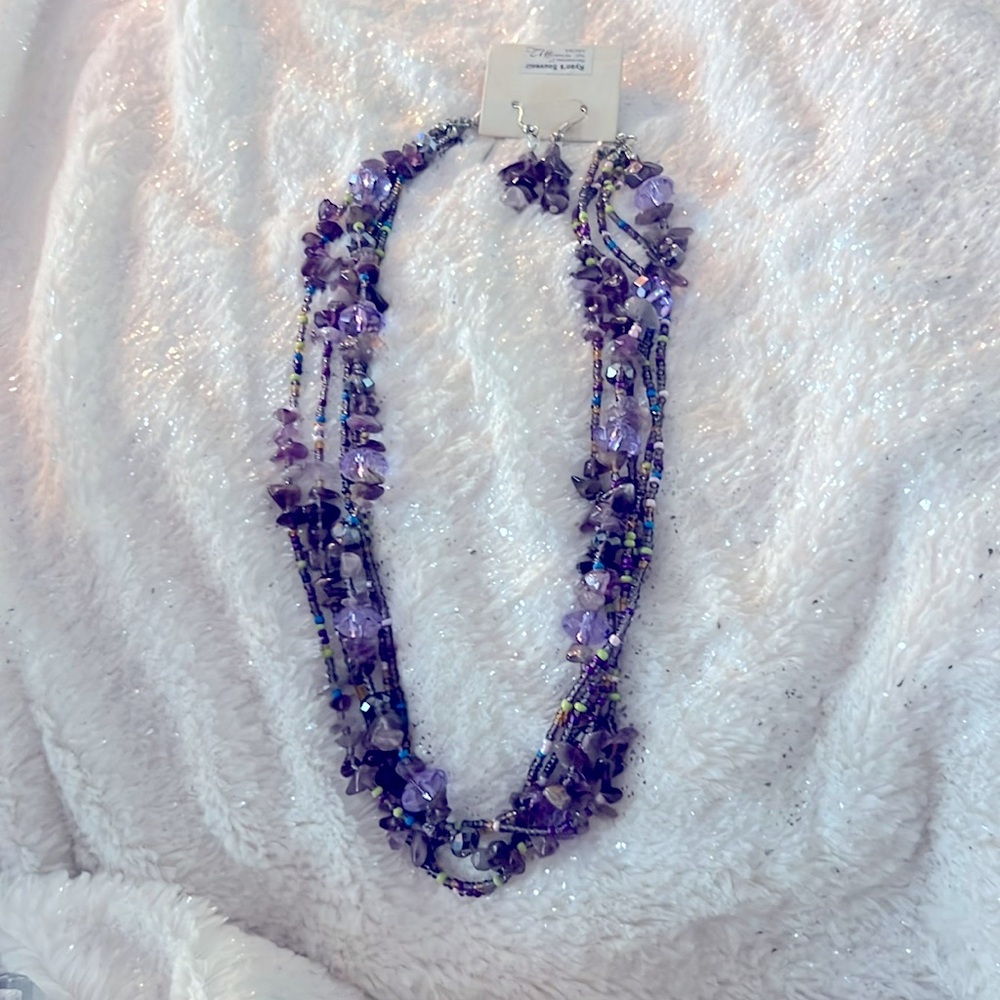 Necklace and earrings